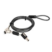 CANDADO LAPTOP,MANHATTAN,440509, NANO LLAVE 1.5M GRIS CANDADO LAPTOP,MANHATTAN,440509, NANO LLAVE 1.5M GRIS